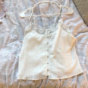 Cupcakes & Cashmere Eyelet Cami, small